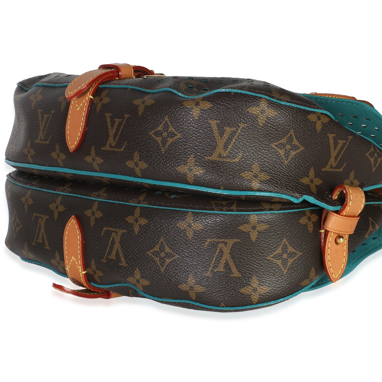 Louis Vuitton Teal Monogram Canvas Flore Perforated Saumur
