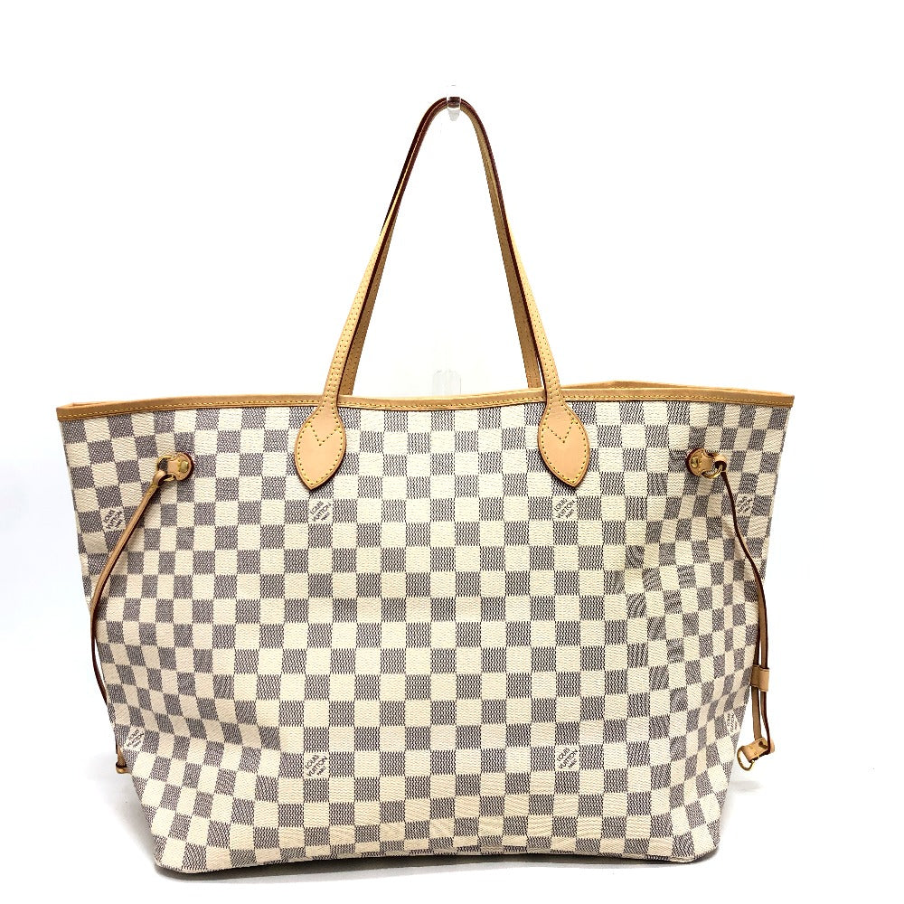 LOUIS VUITTON Tote Bag N51108 Damier Azur Canvas white Neverfull GM Women