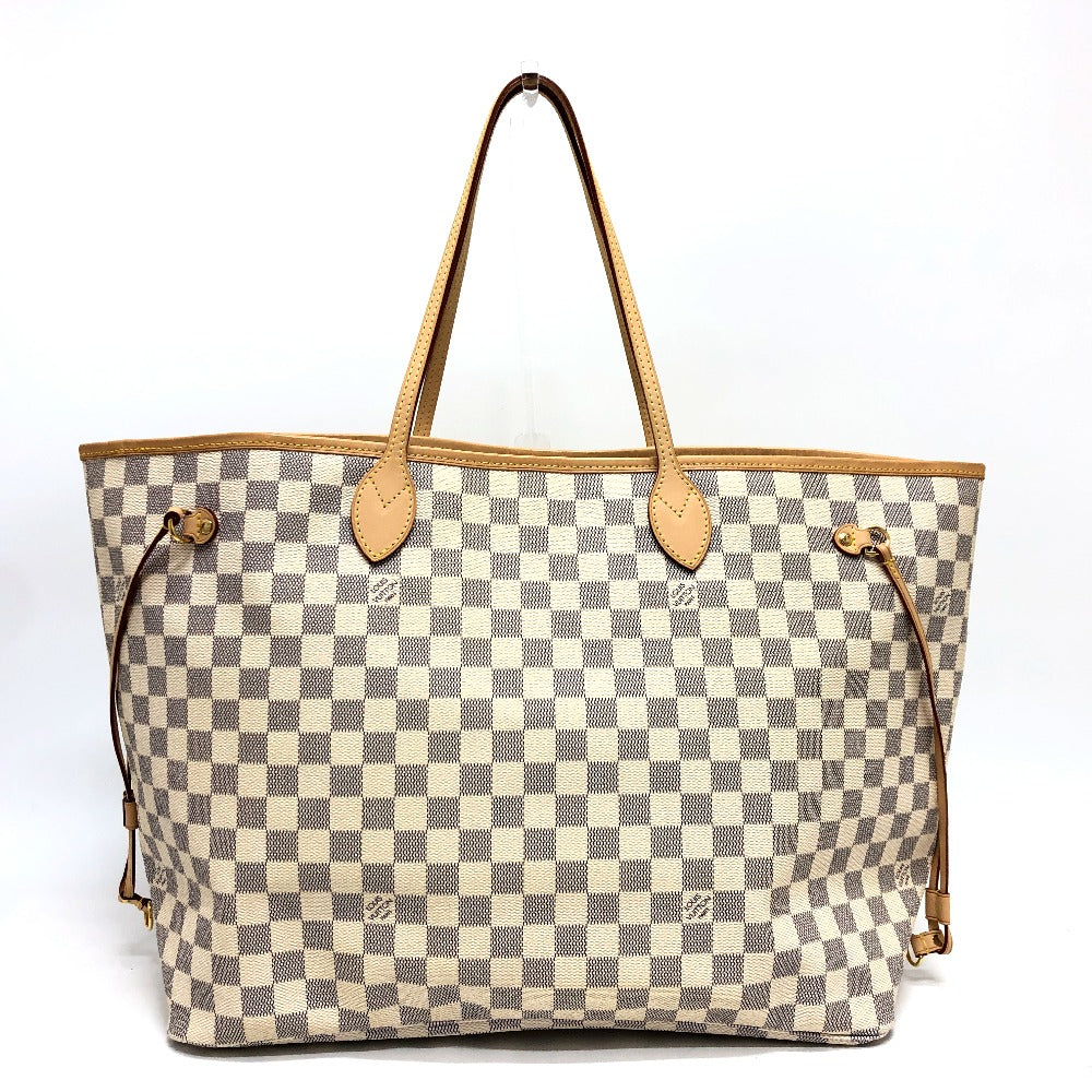 LOUIS VUITTON Tote Bag N51108 Damier Azur Canvas white Neverfull GM Women