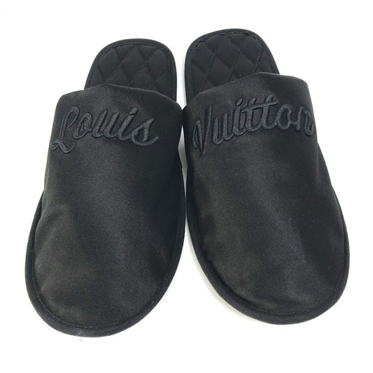 LOUIS VUITTON Other shoes Model number unknown Satin , Satin black Sweet line LV logo Women 36-37