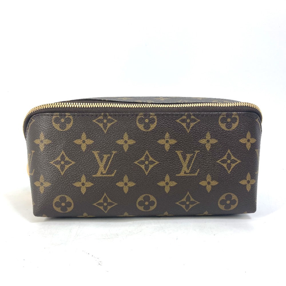 LOUIS VUITTON Pouch M47925 Monogram canvas Brown 6-piece set Monogram shoe maintenance set