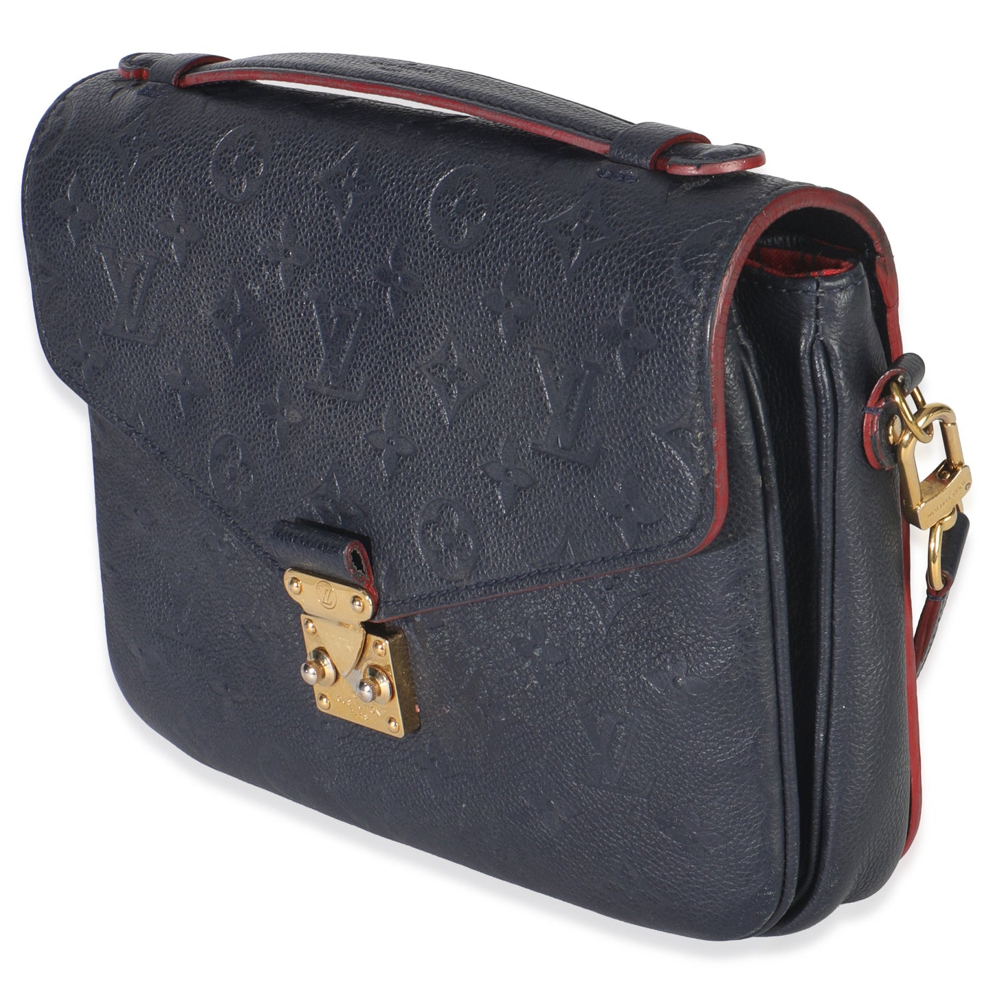 Louis Vuitton Marine Rouge Monogram Empreinte Pochette Metis