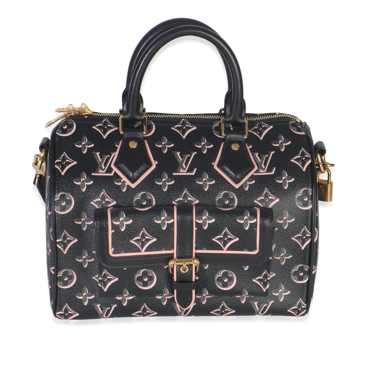 Louis Vuitton Black Monogram Canvas Fall for You Speedy Bandouliere 25