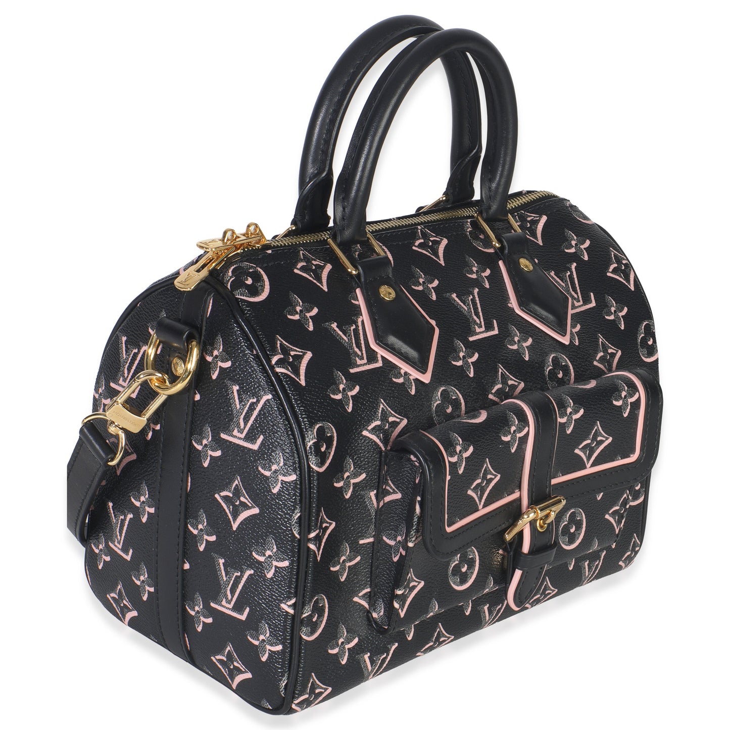 Louis Vuitton Black Monogram Canvas Fall for You Speedy Bandouliere 25