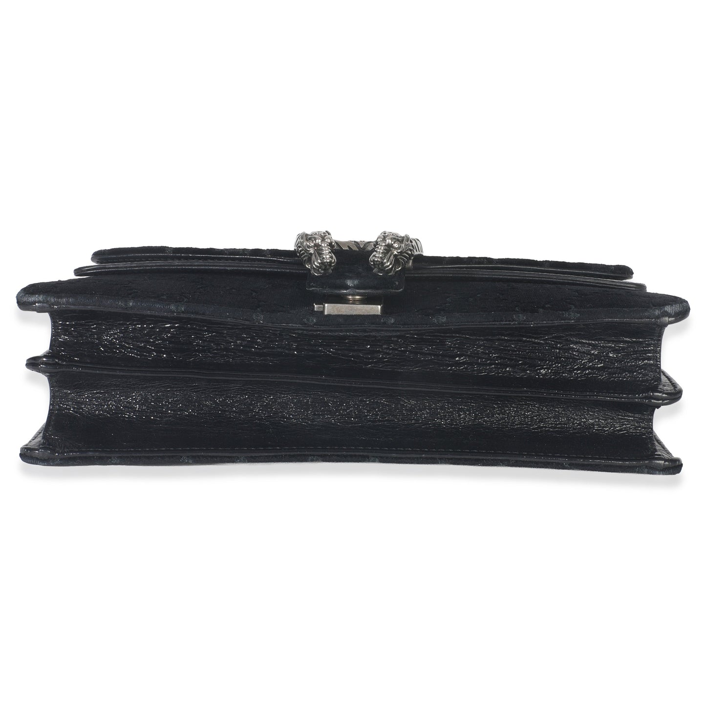 Gucci Black GG Embossed Velvet Small Dionysus Chain Bag