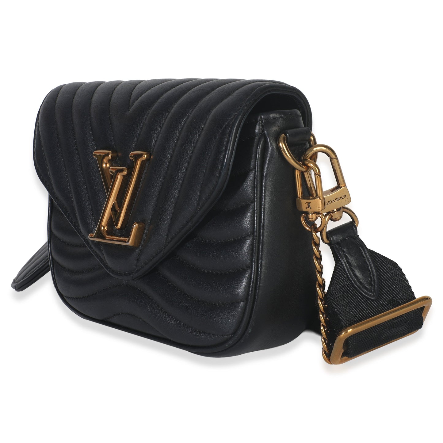 Louis Vuitton Black Quilted Calfskin New Wave Pochette