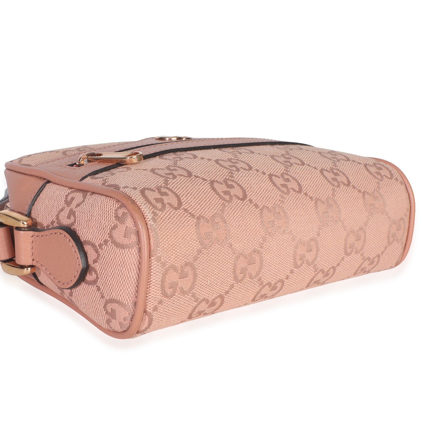 Gucci Pink GG Canvas Mini Ophidia Shoulder Bag