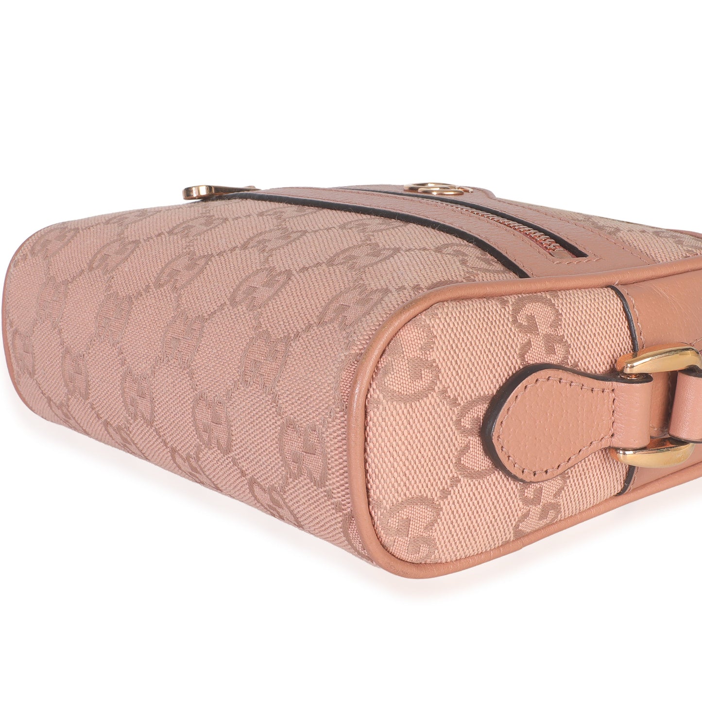 Gucci Pink GG Canvas Mini Ophidia Shoulder Bag