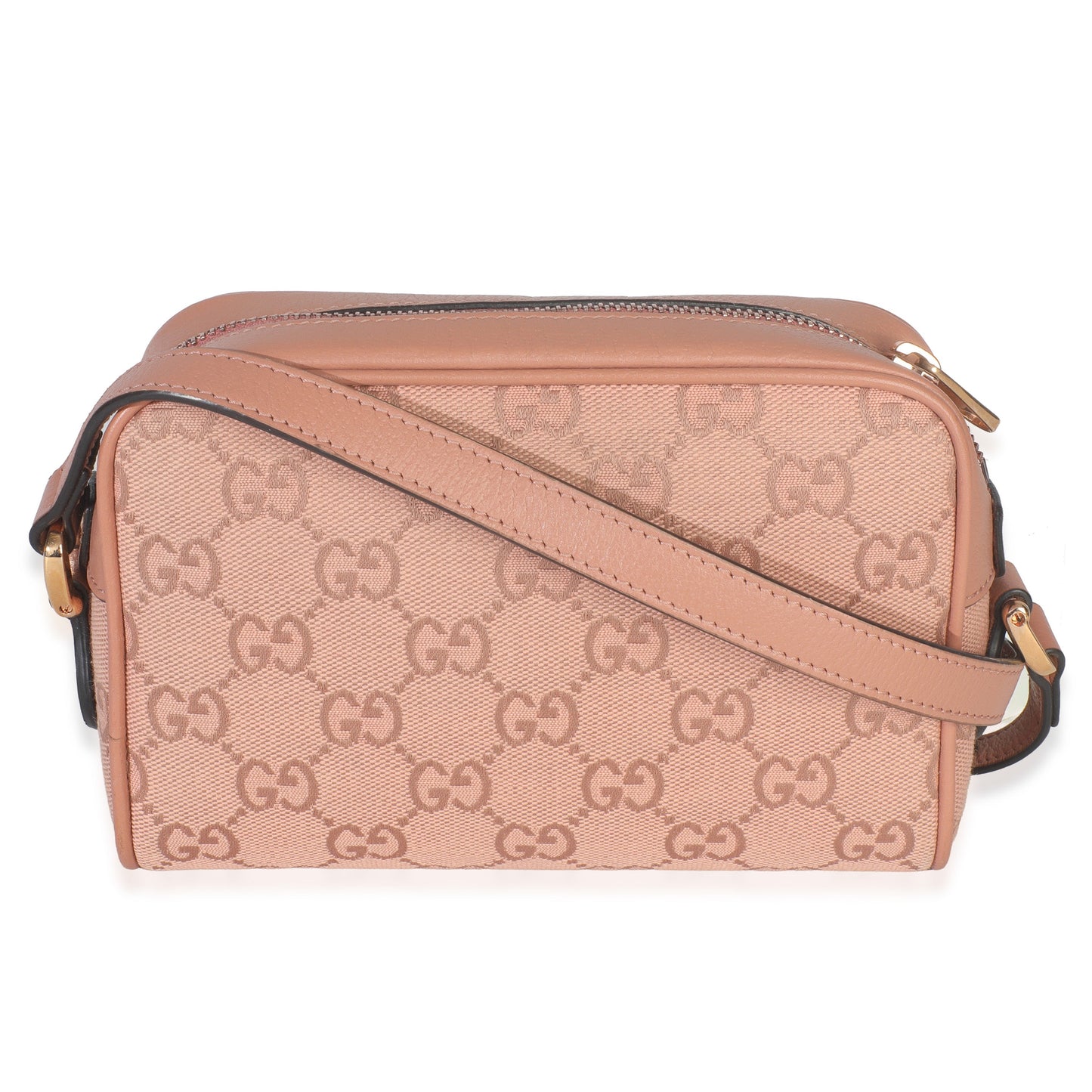 Gucci Pink GG Canvas Mini Ophidia Shoulder Bag