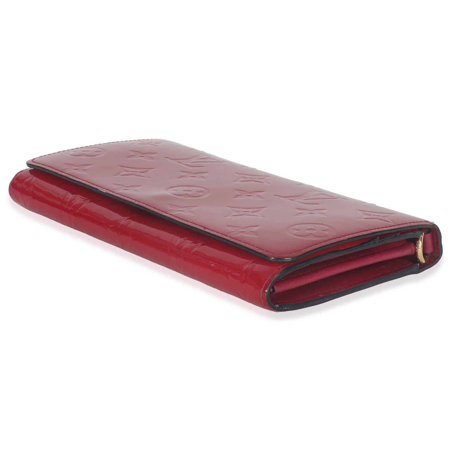 Louis Vuitton Rose Pop Monogram Vernis Sarah Chain Wallet