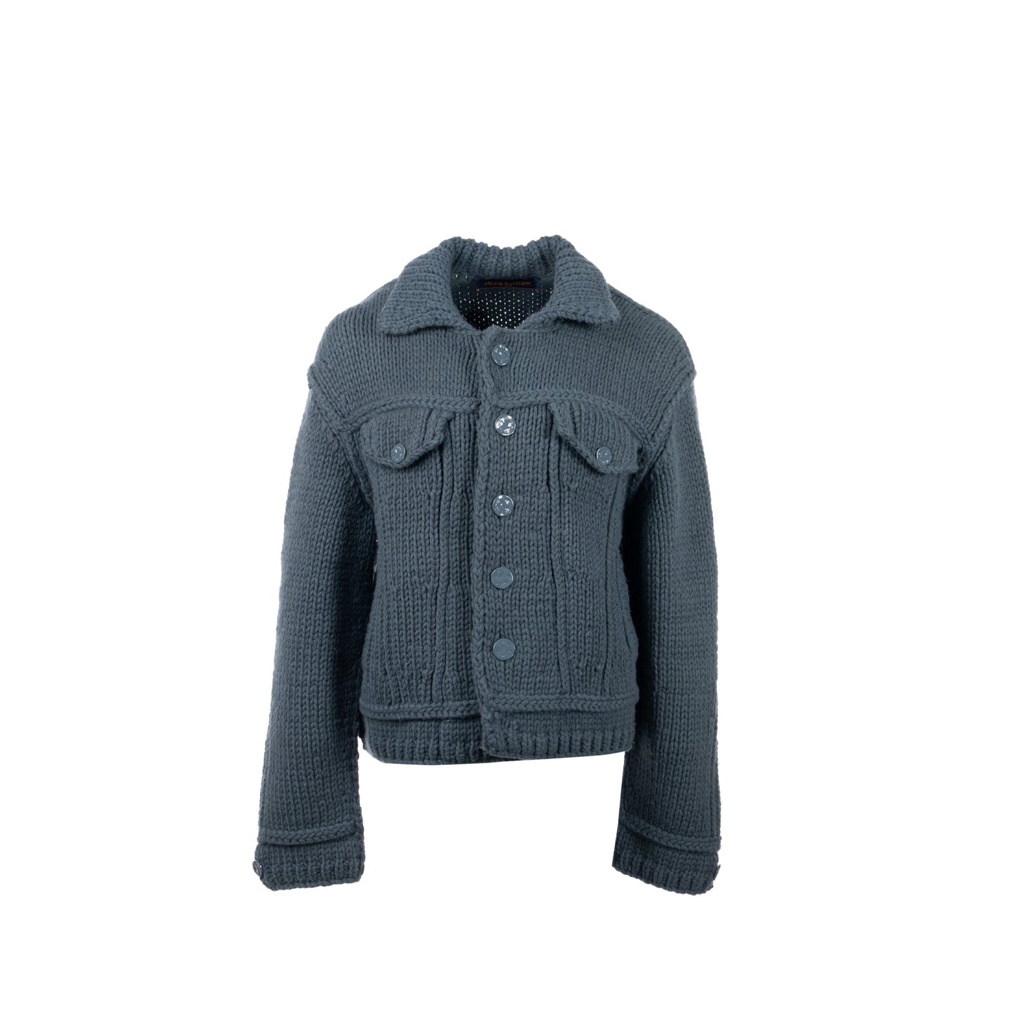 Louis Vuitton size S knit wear wool could blue