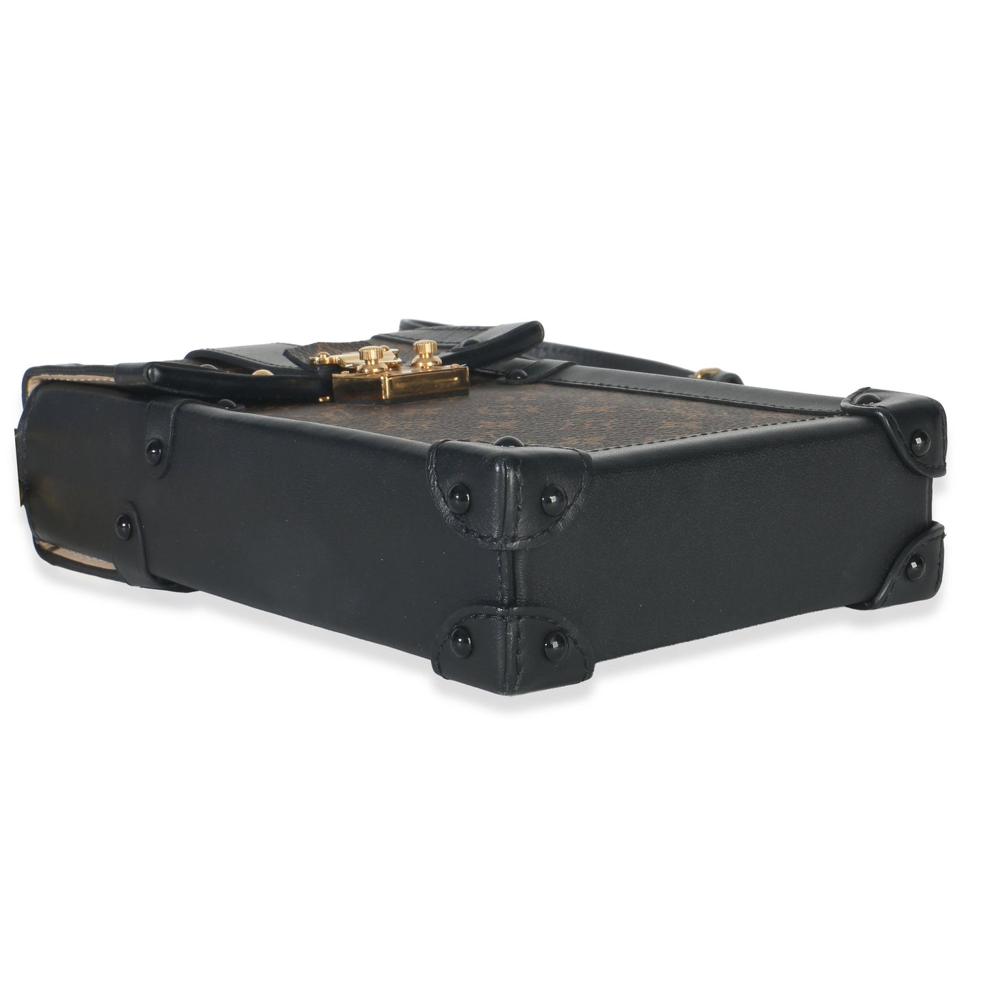 Louis Vuitton Black Monogram Canvas Verticale Trunk Pochette