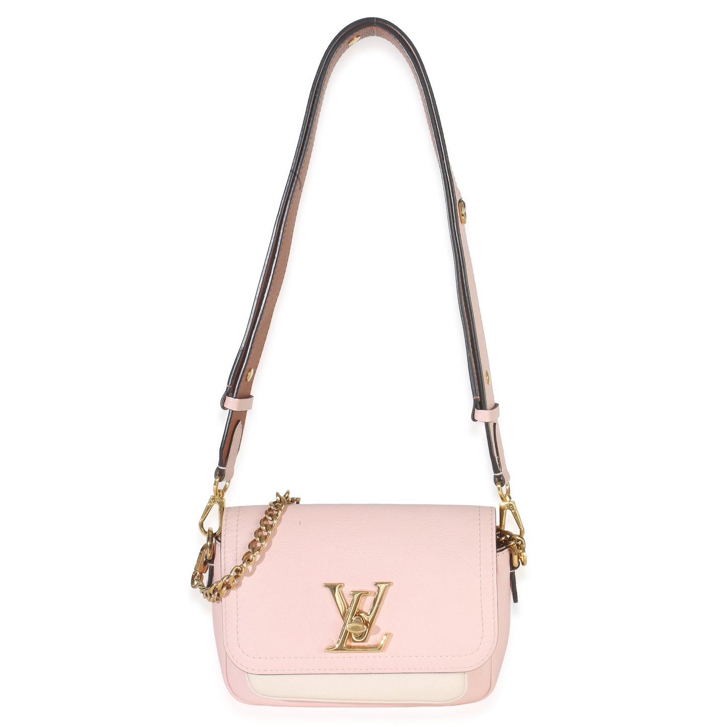 Louis Vuitton Rose Water Grained Calfskin Lockme Tender