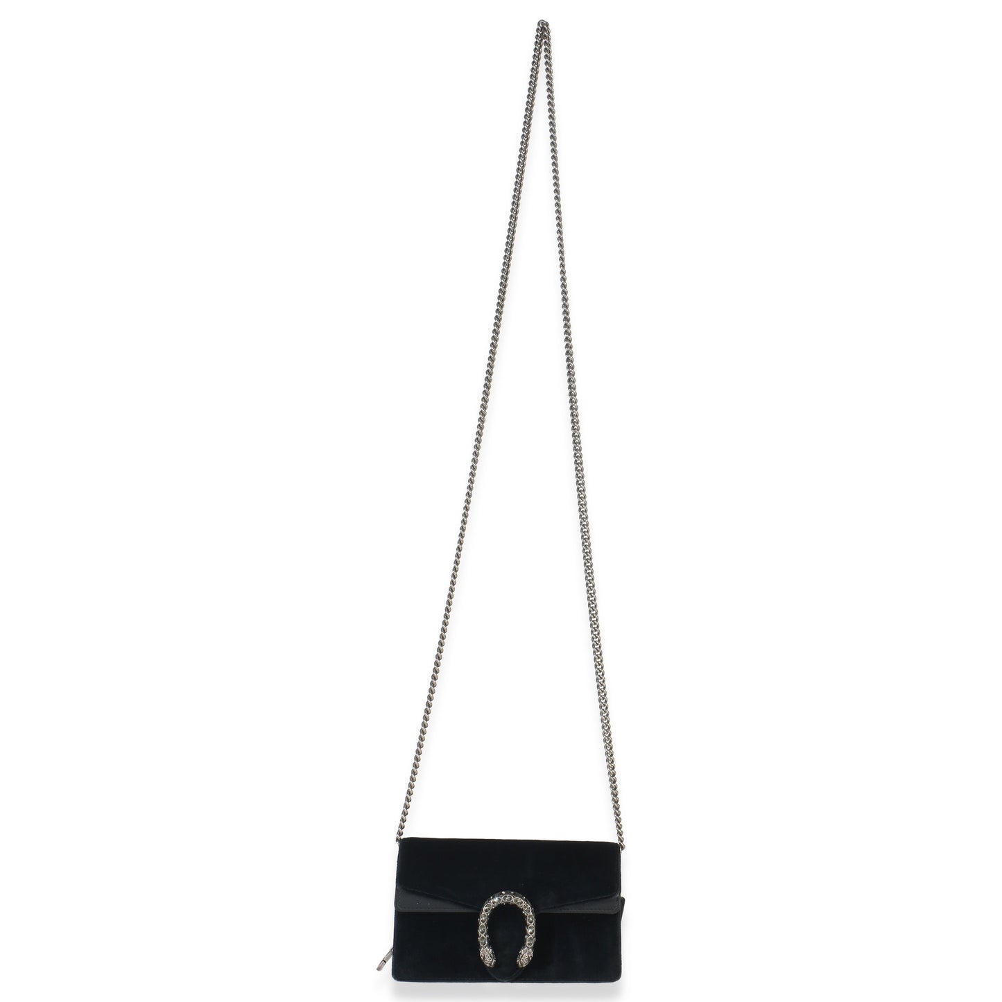 Gucci Black Velvet Super Mini Dionysus Chain Bag