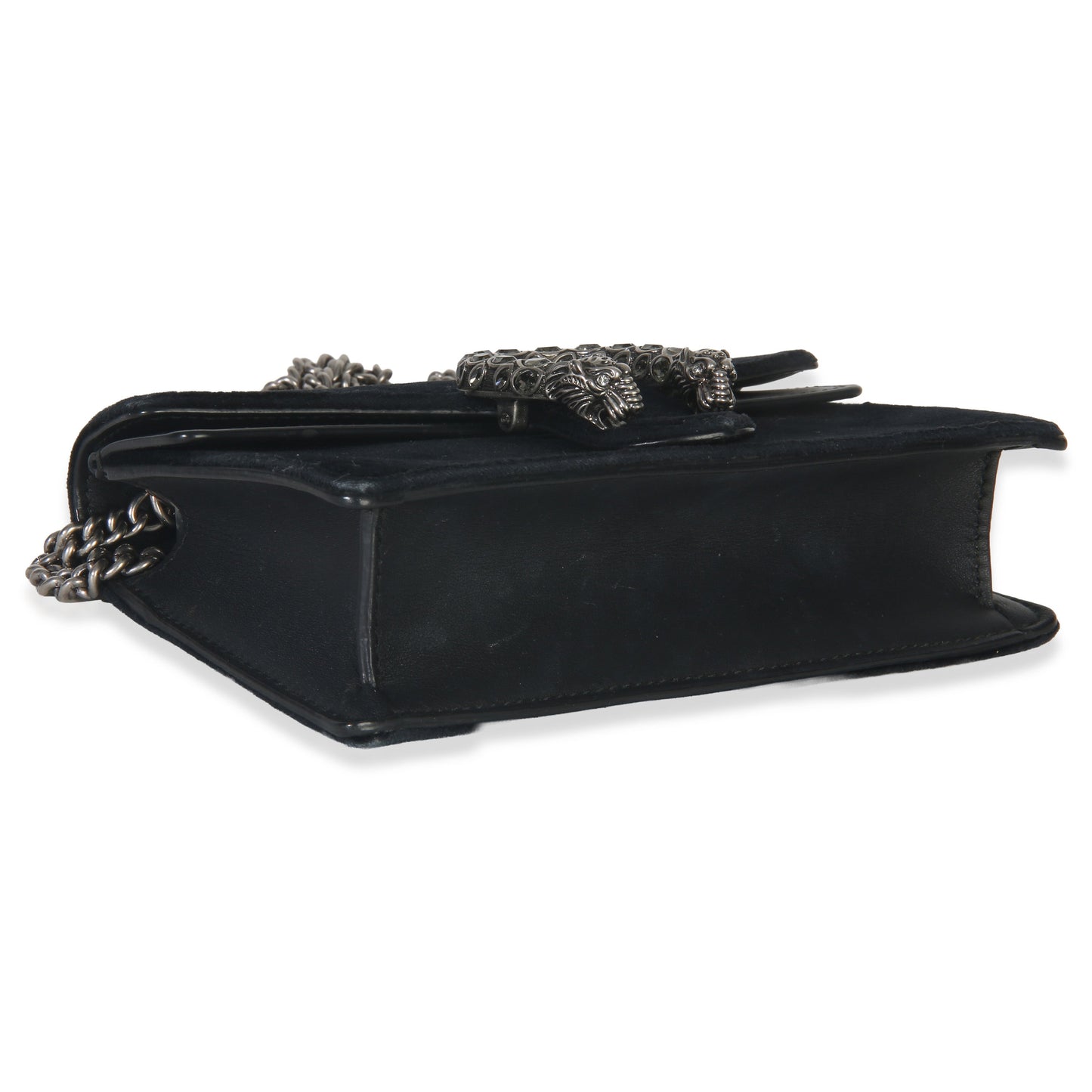 Gucci Black Velvet Super Mini Dionysus Chain Bag