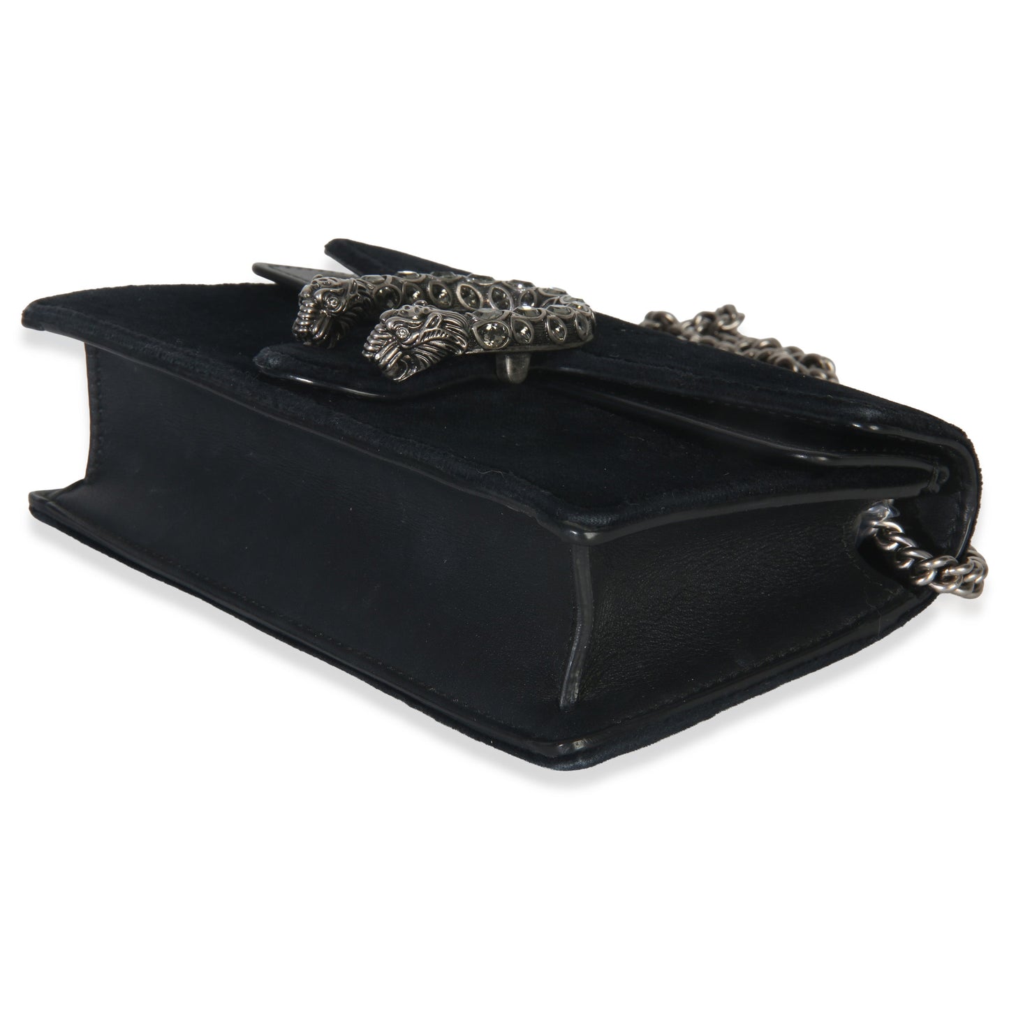 Gucci Black Velvet Super Mini Dionysus Chain Bag
