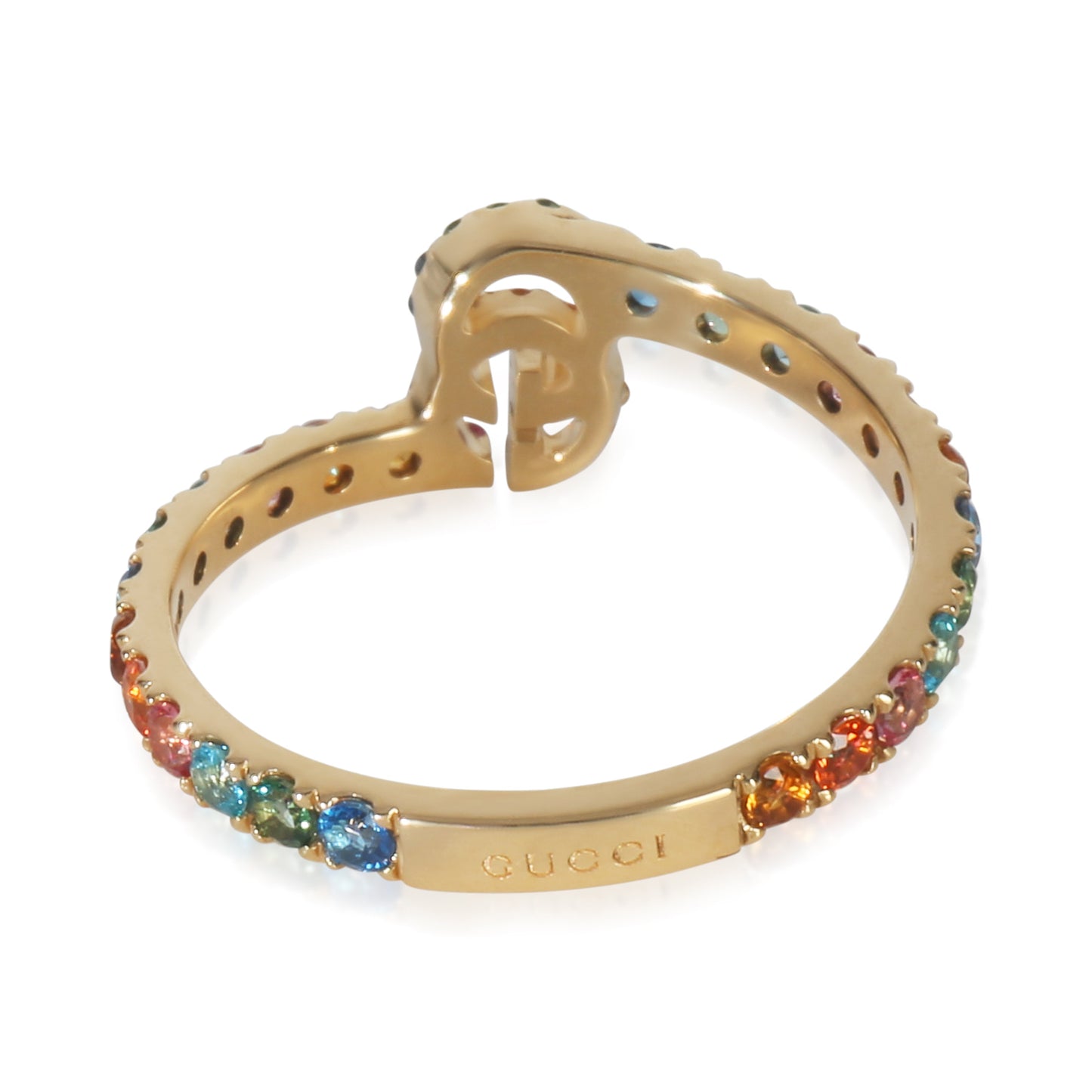 Gucci Yellow Gold  Rainbow G Ring