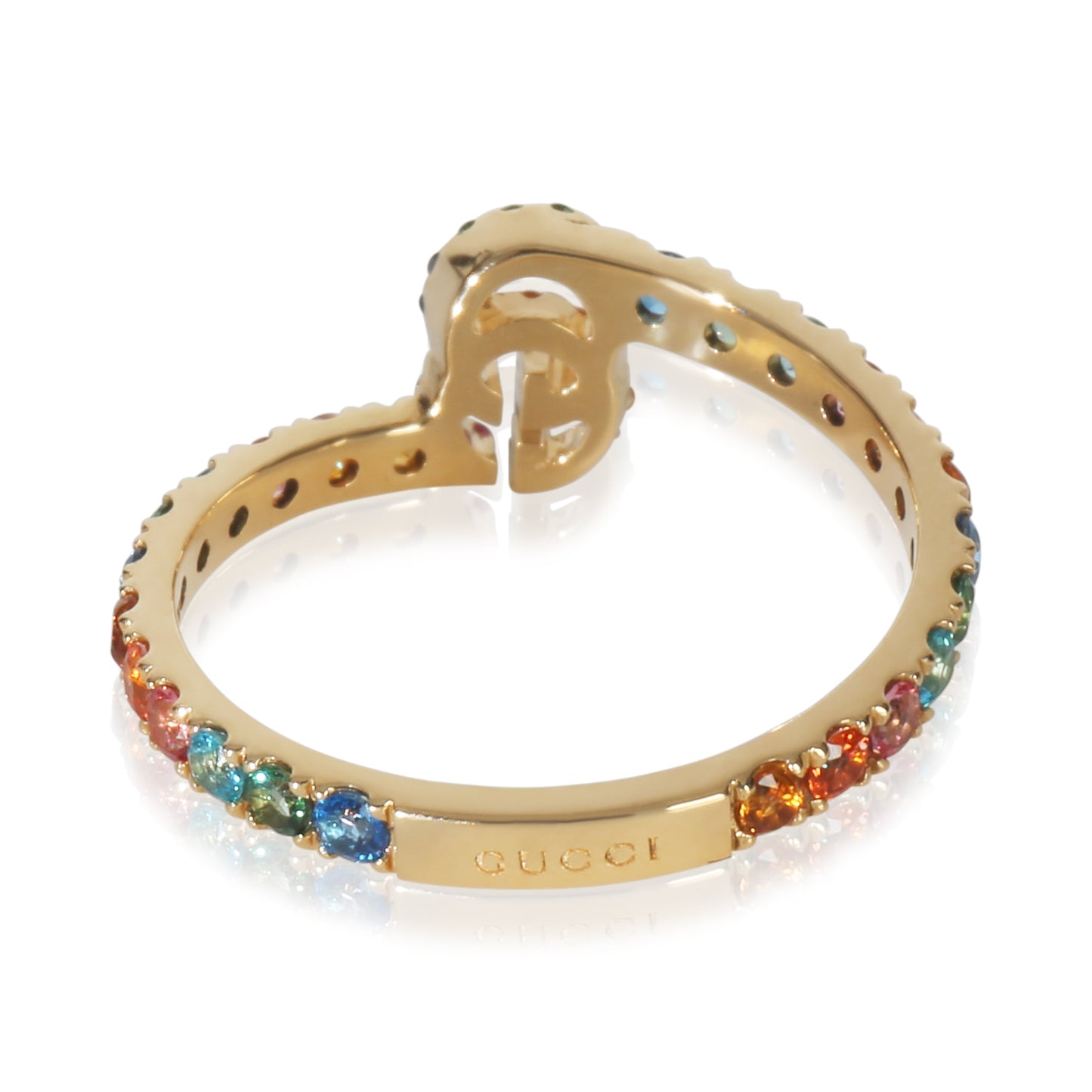 Gucci Yellow Gold  Rainbow G Ring