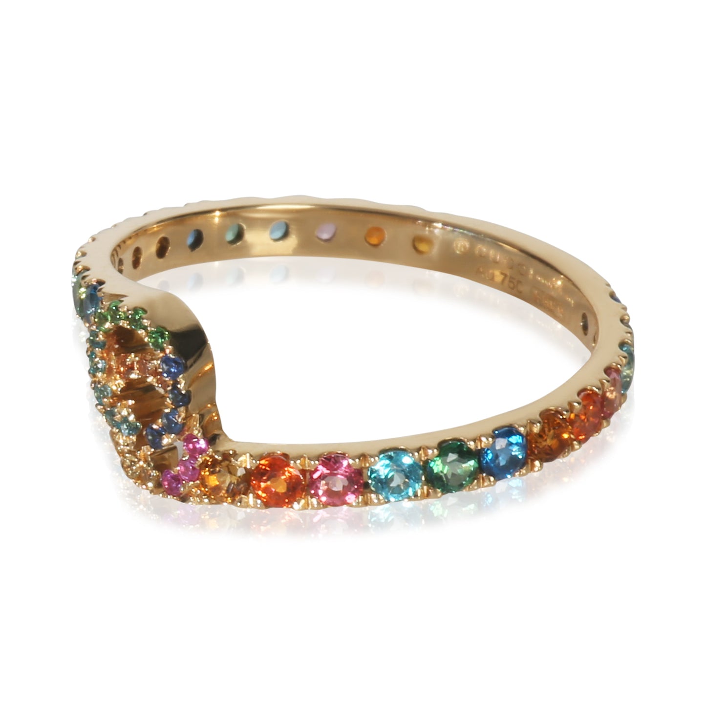 Gucci Yellow Gold  Rainbow G Ring