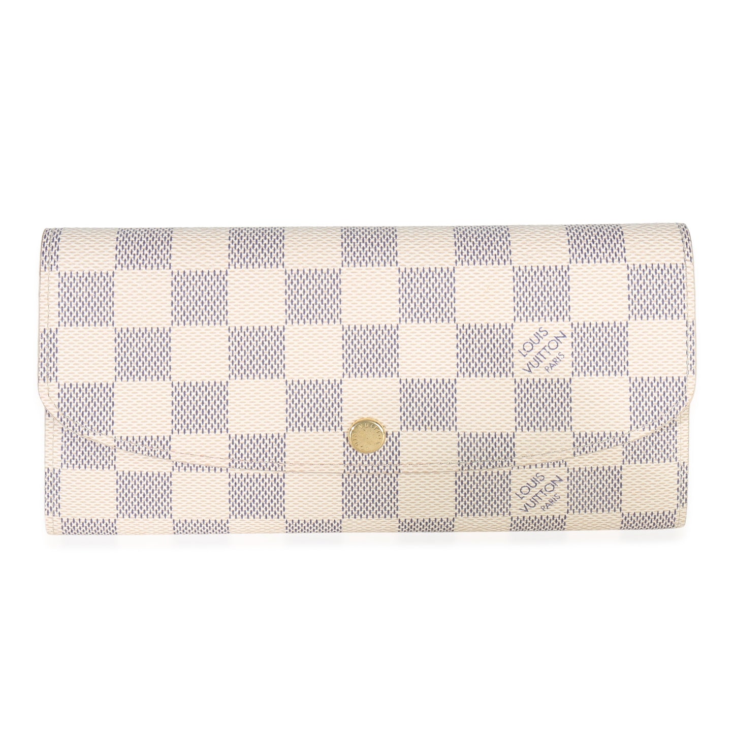 Louis Vuitton Rose Ballerine Damier Azur Canvas Emilie Wallet