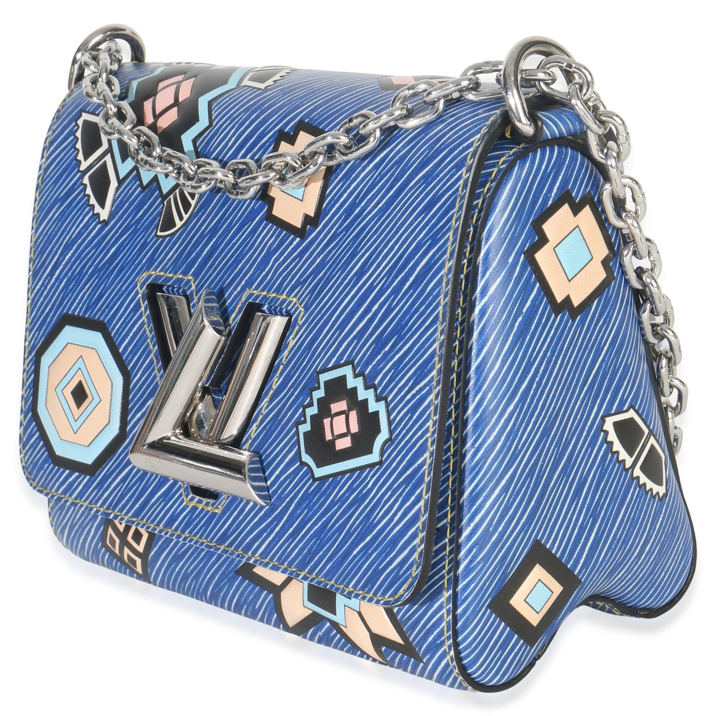 Louis Vuitton Blue Denim Aztec Epi Twist PM