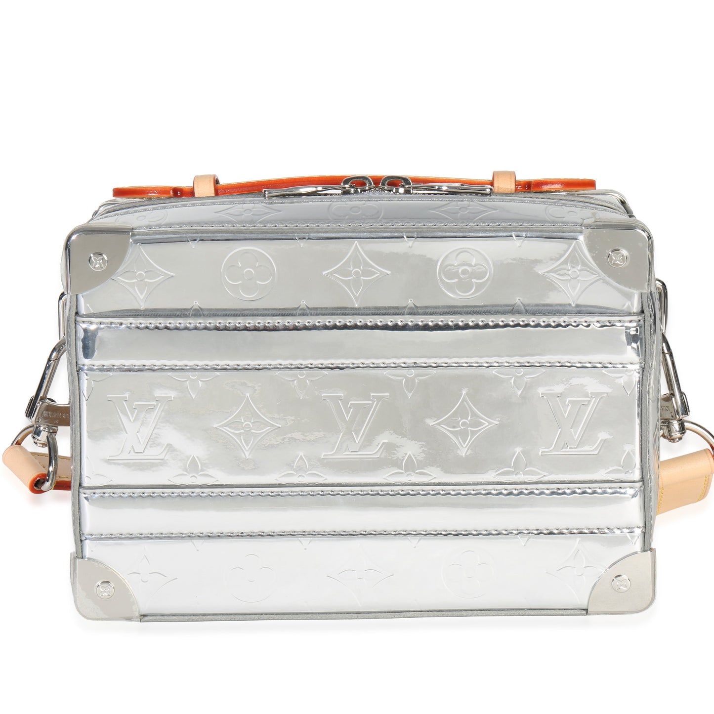 Louis Vuitton Silver Monogram Miroir Handle Trunk Bag