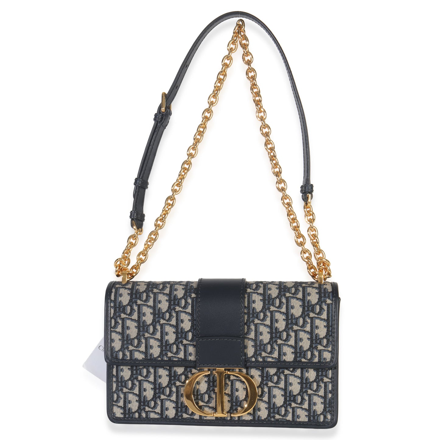 Dior Blue Oblique Dior 30 Montaigne Chain Bag