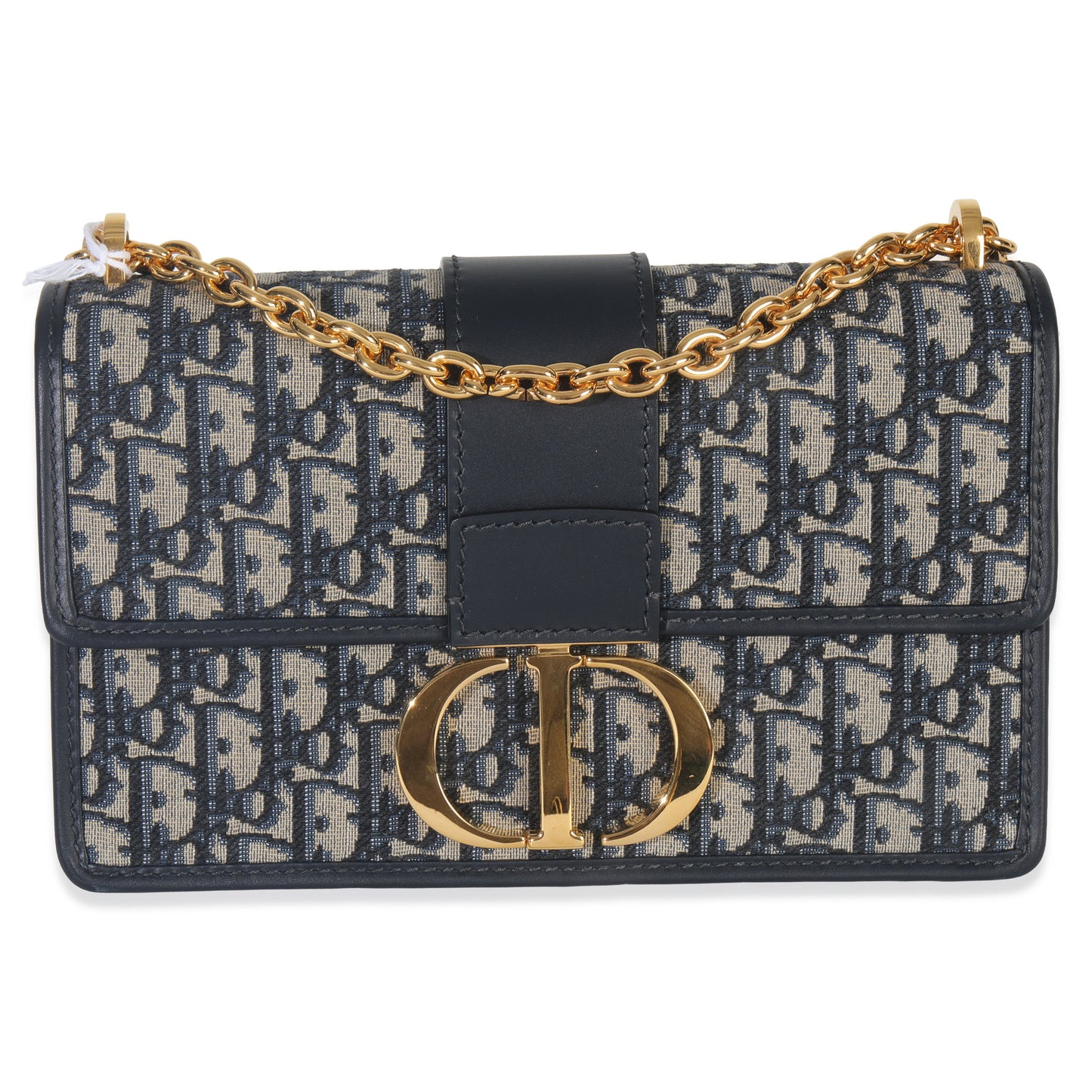 Dior Blue Oblique Dior 30 Montaigne Chain Bag