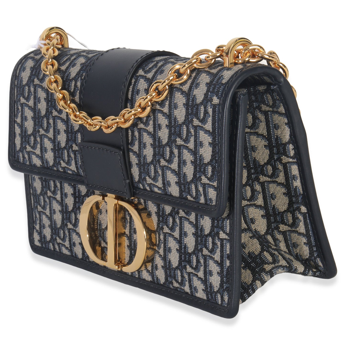 Dior Blue Oblique Dior 30 Montaigne Chain Bag