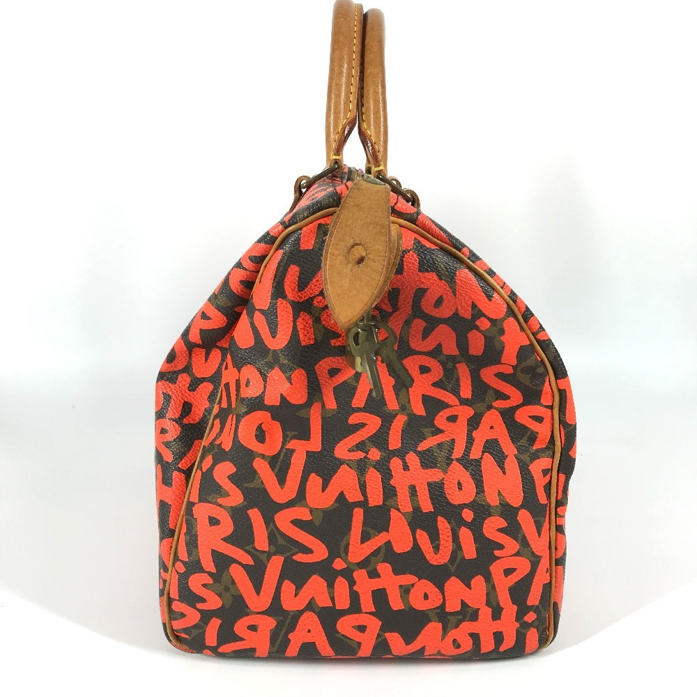 LOUIS VUITTON Boston Duffel bag M93705 MonogramGraffitiCanvas Orange Monogram graffiti Speedy 30 unisex(Unisex)