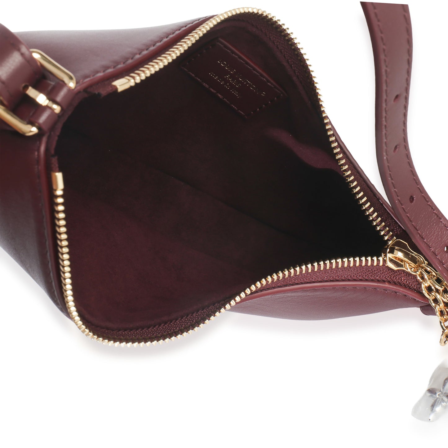 Louis Vuitton Garnet Calfskin Pochette LV Bloom