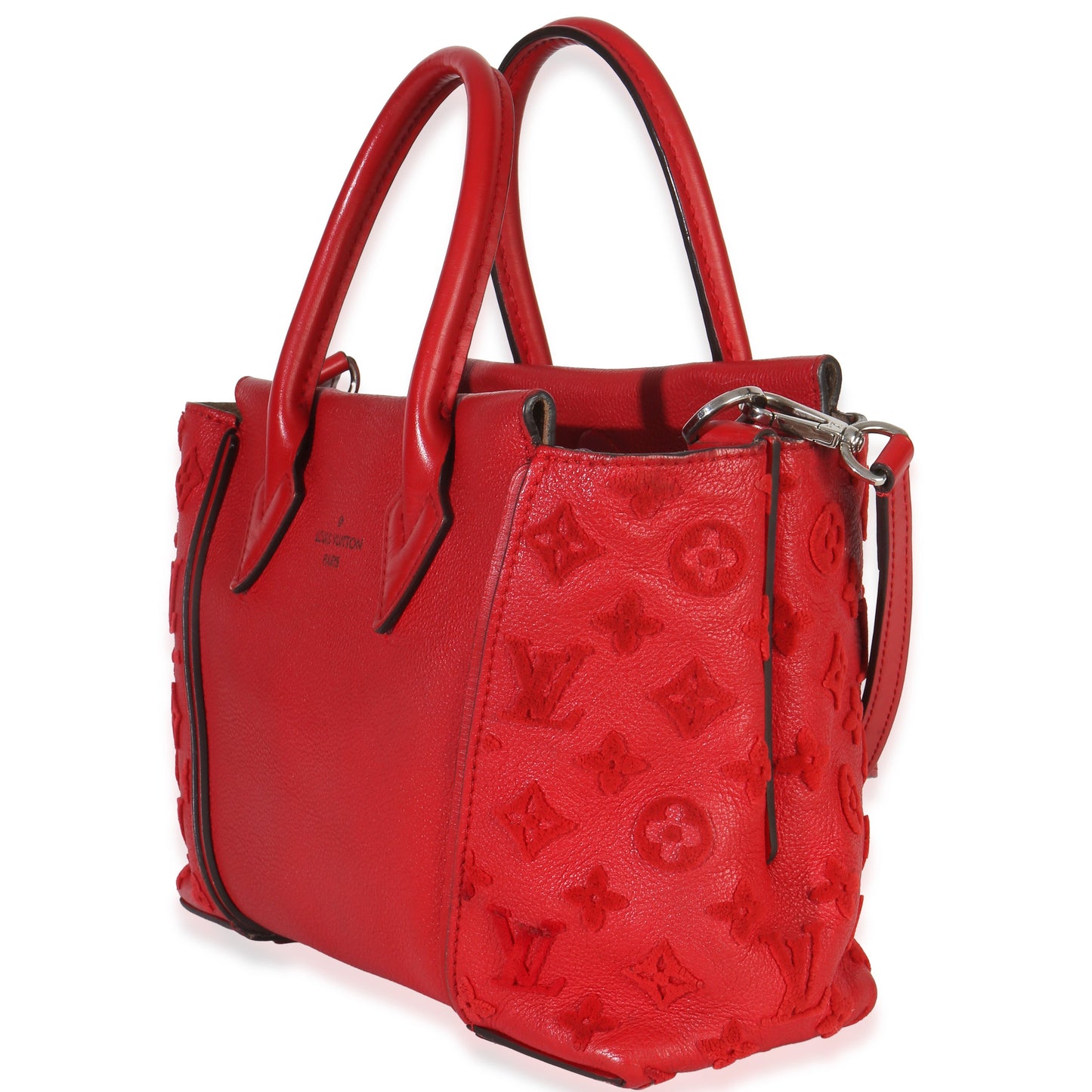 Louis Vuitton Framboise Calfskin Monogram Tote W BB