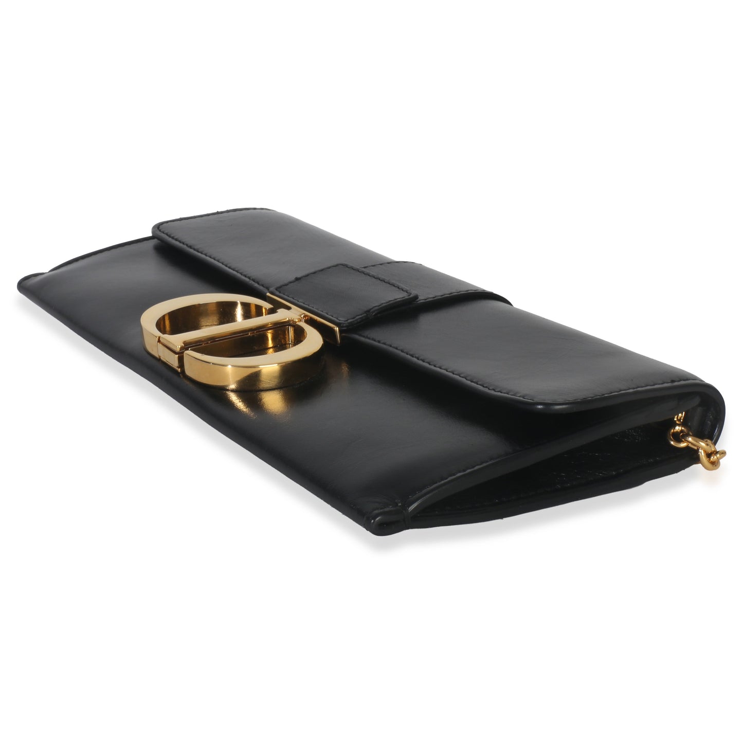 Dior Black Calfskin Montaigne 30 Clutch
