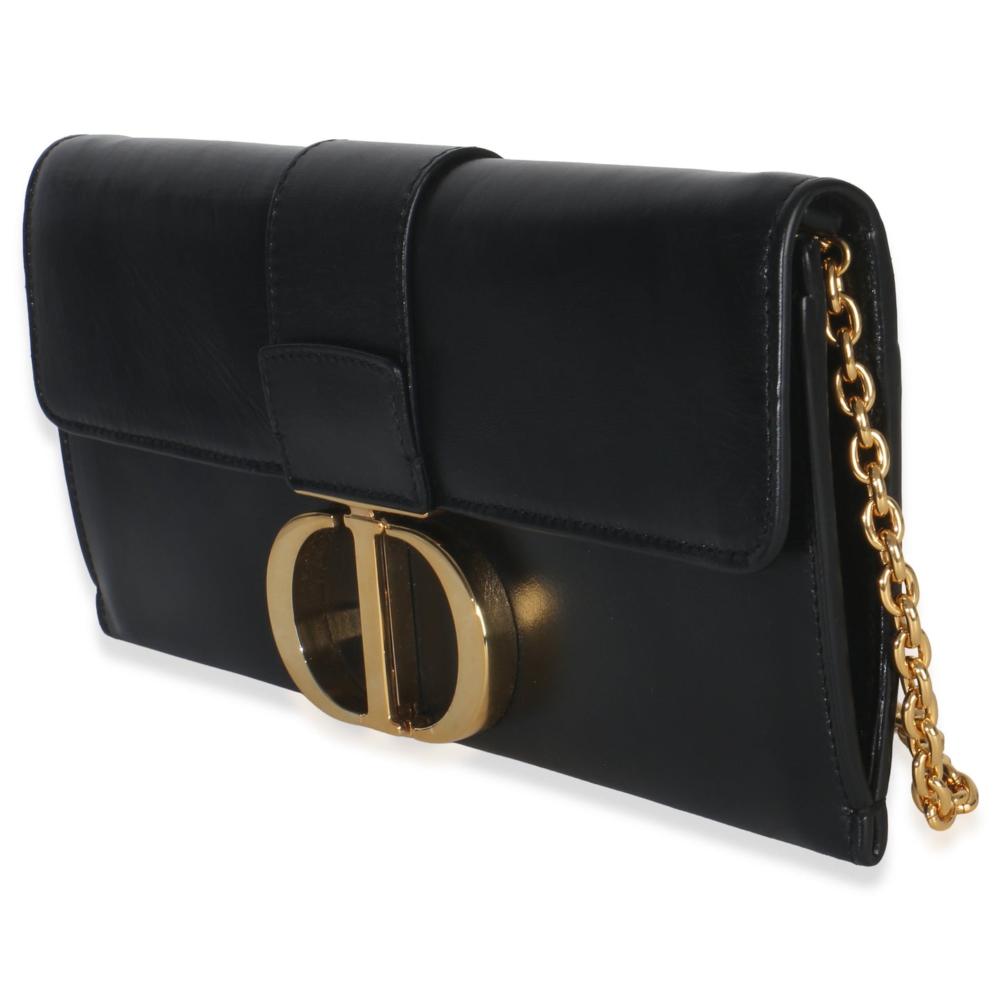 Dior Black Calfskin Montaigne 30 Clutch