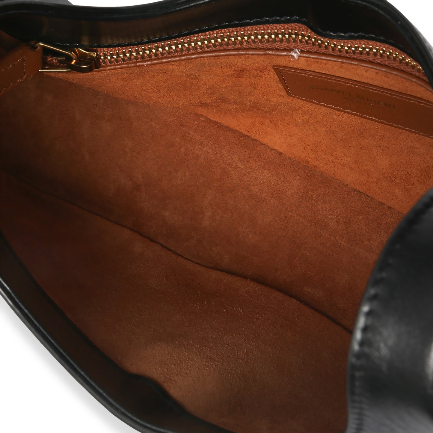 Saint Laurent Black Smooth Calfskin Le Fermoir Hobo