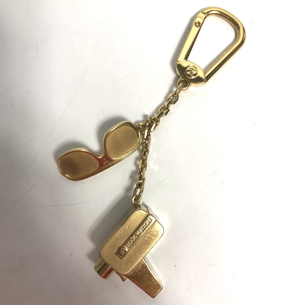 LOUIS VUITTON key ring M65383 metal gold Porte Cour Cannes