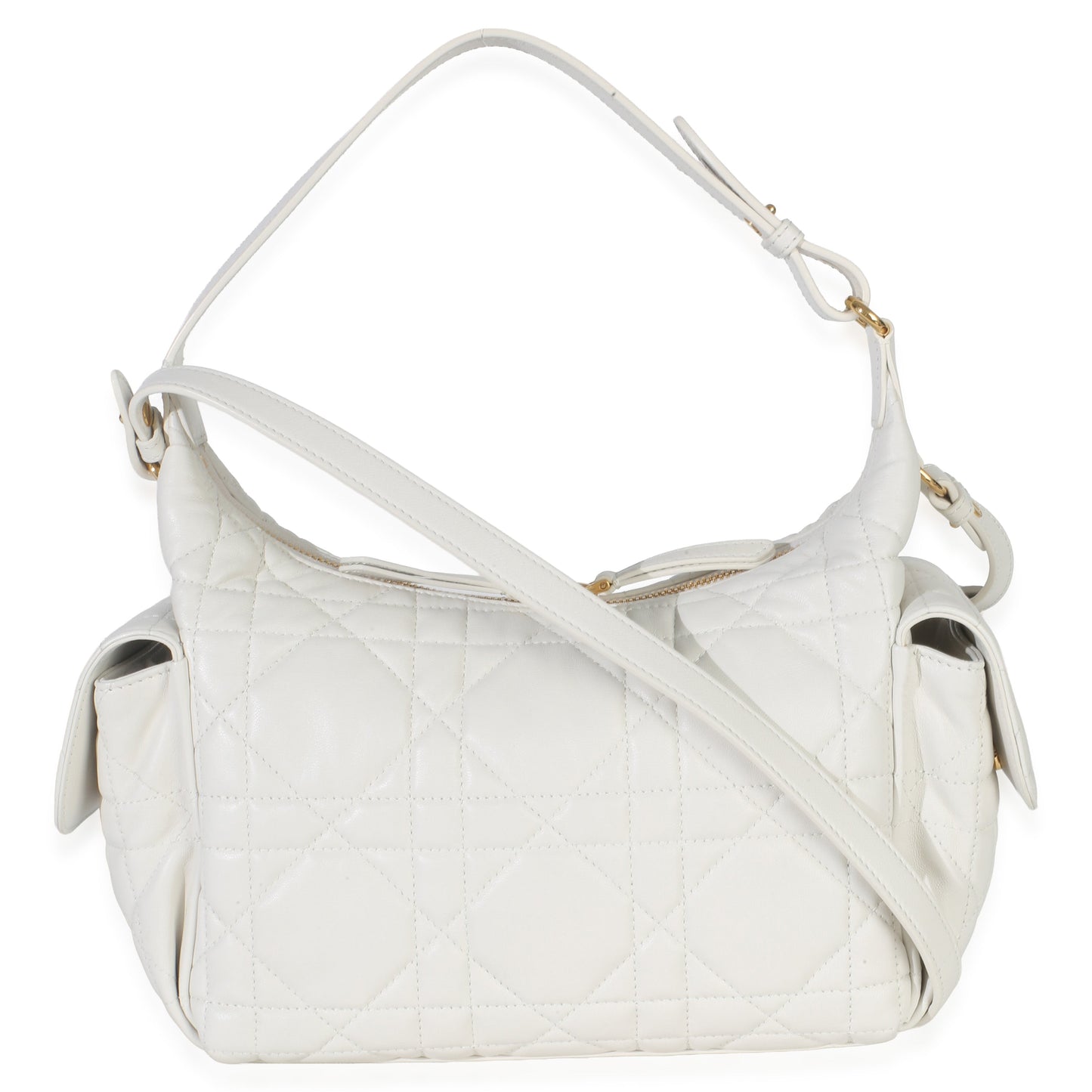 Dior Latte Lambskin Macrocannage Medium D-Dream Bag