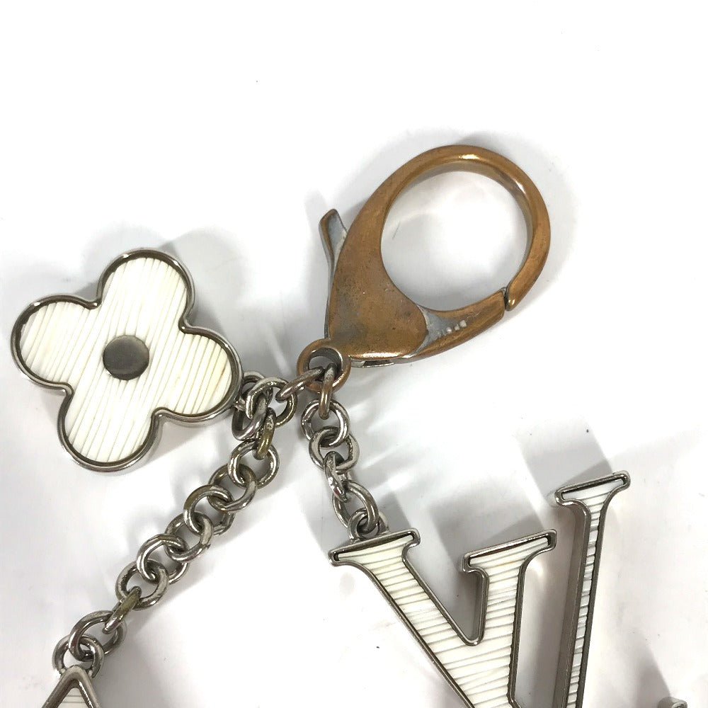 LOUIS VUITTON key ring M65085 metal white Epi Bijoux Sac Fleur Duepi Women