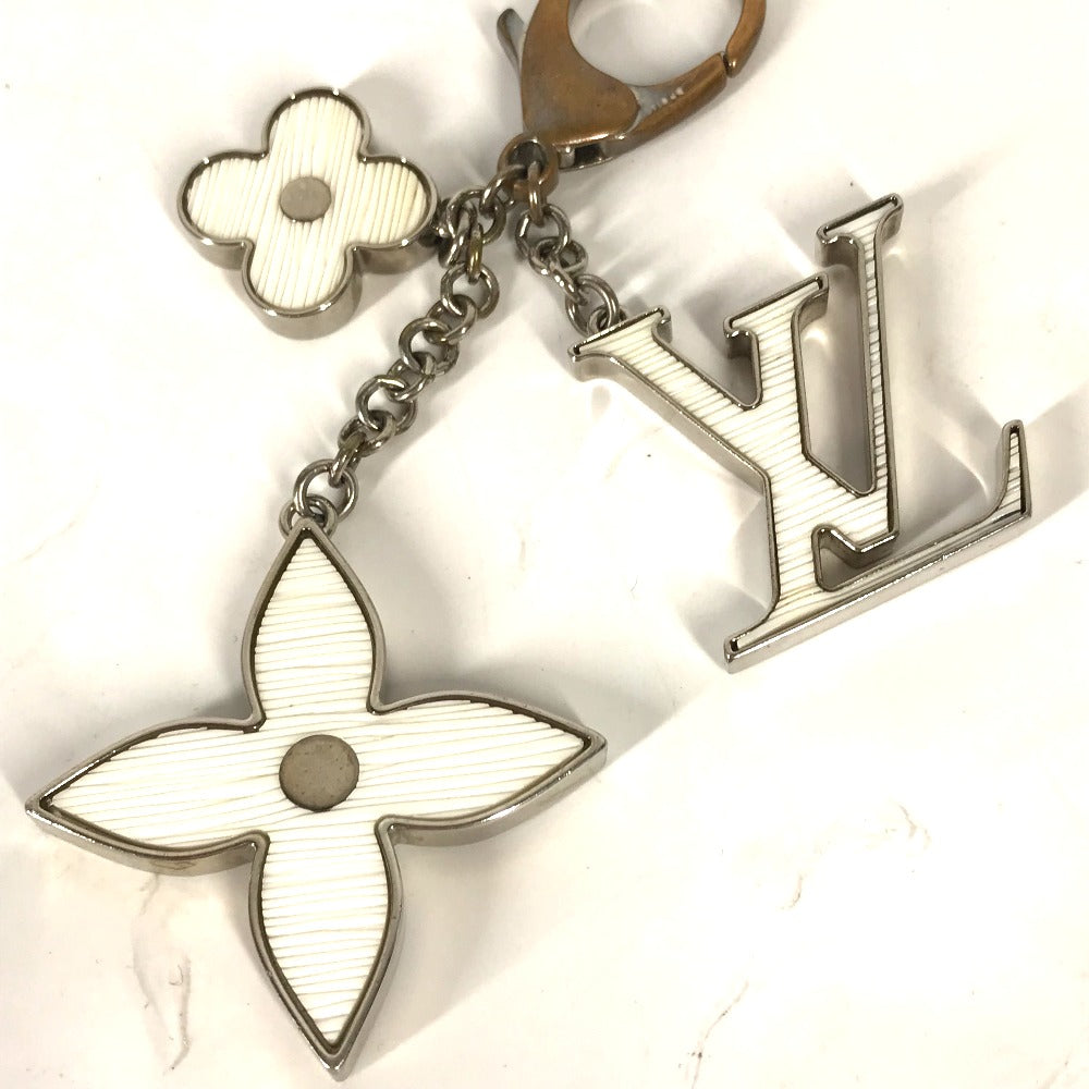LOUIS VUITTON key ring M65085 metal white Epi Bijoux Sac Fleur Duepi Women