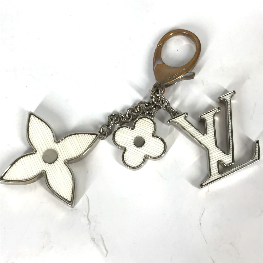 LOUIS VUITTON key ring M65085 metal white Epi Bijoux Sac Fleur Duepi Women