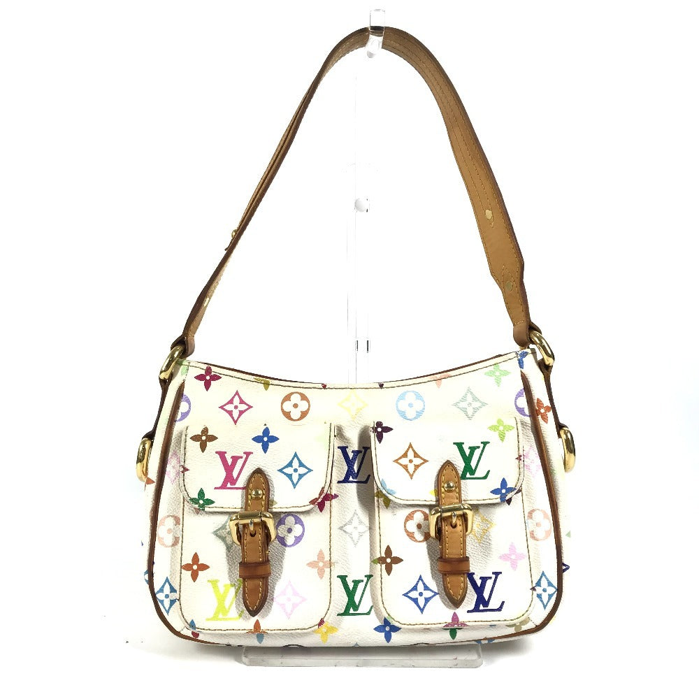 LOUIS VUITTON Shoulder Bag M40053 Monogram multicolor canvas white Monogram multicolor Lodge PM Women