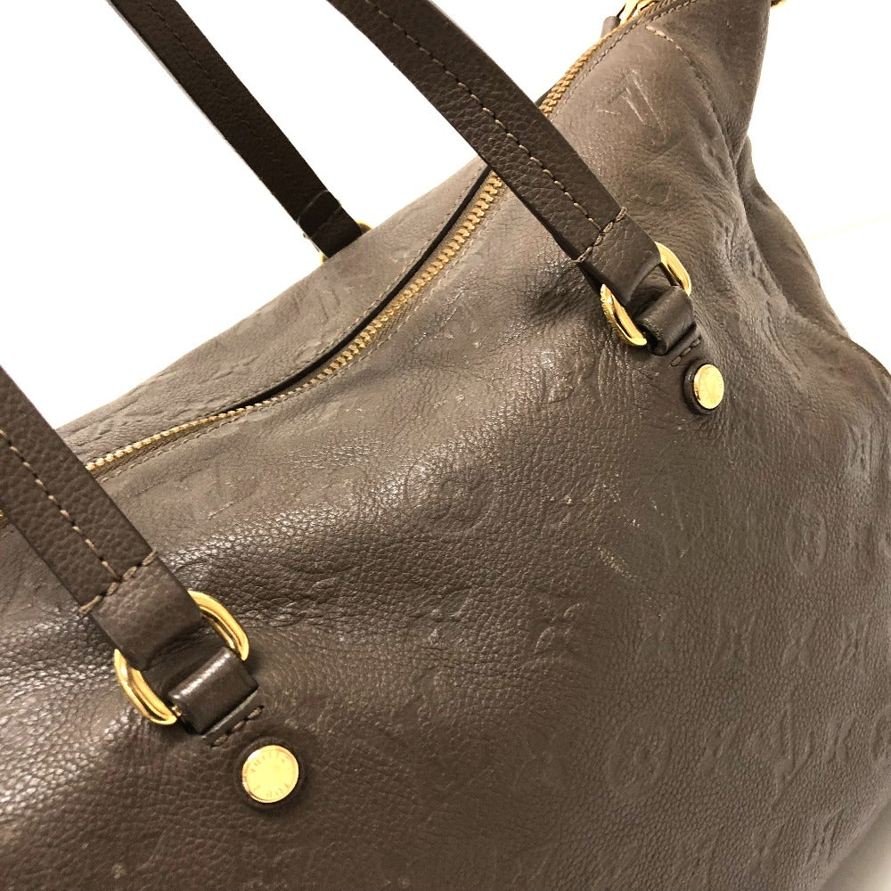LOUIS VUITTON Handbag M43409 Monogram Ann Platt Leather Brown Monogram Unplant Remunize PM Women
