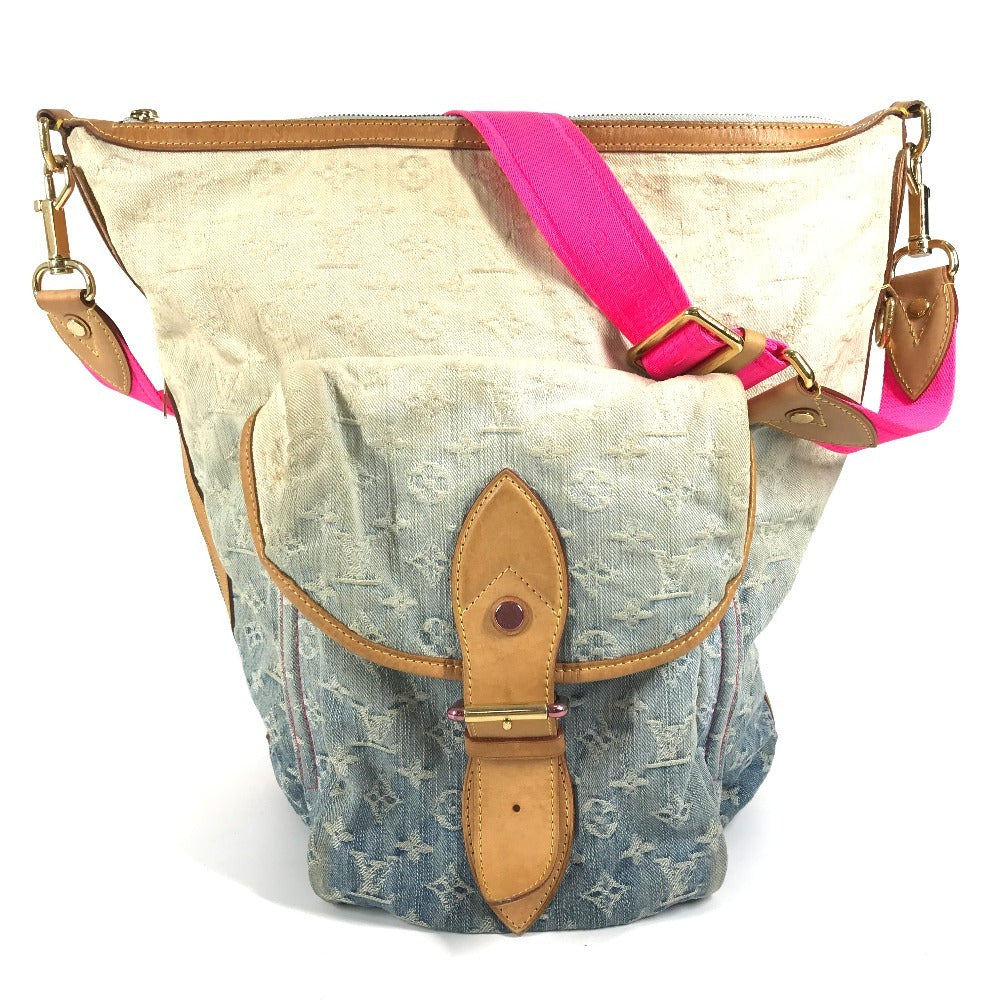 LOUIS VUITTON Shoulder Bag M93184 Monogram denim blue Monogram Denim Gradient Sunburst PM