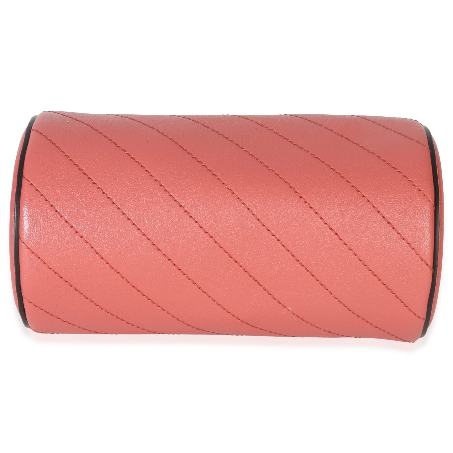 Gucci Pink Diagonal Quilted Calfskin Mini Blondie Barrel Bag
