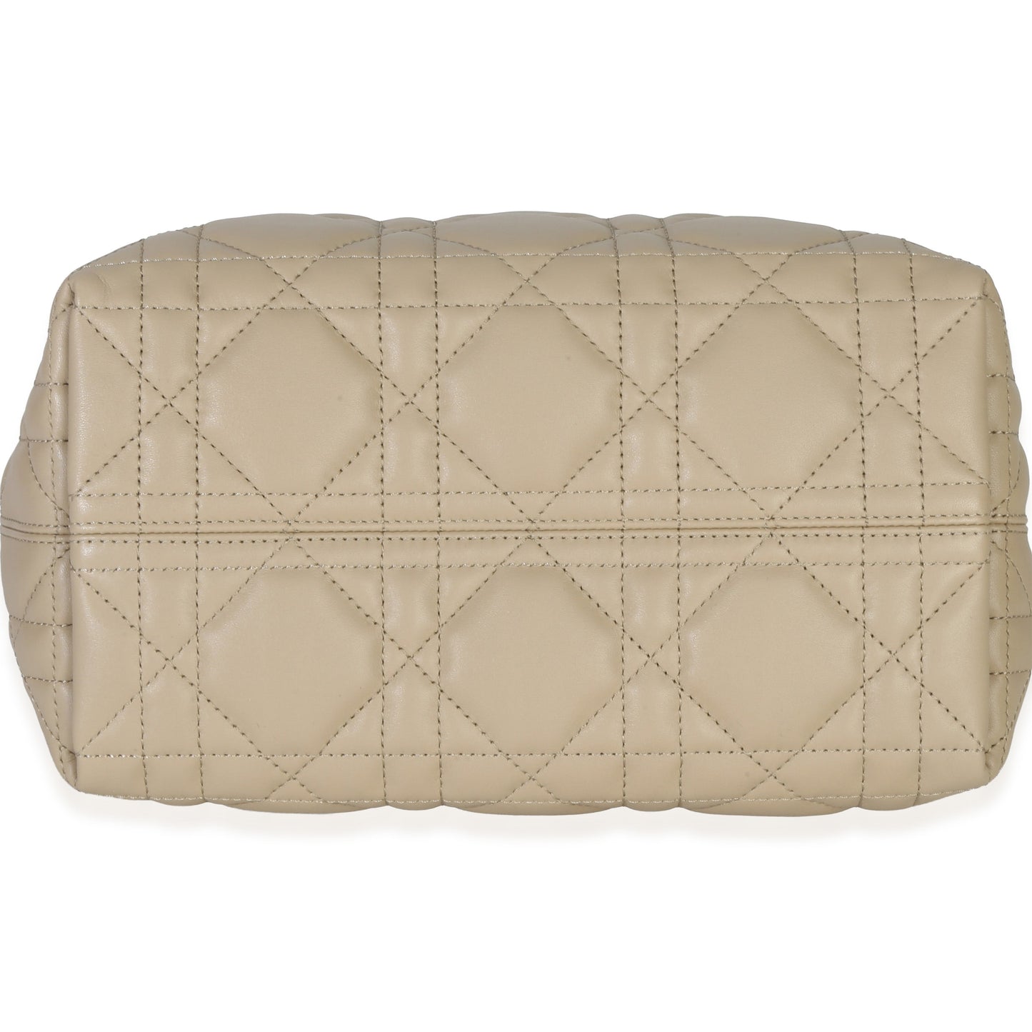 Dior Rope Beige Black Calfskin Macrocannage Small Toujours