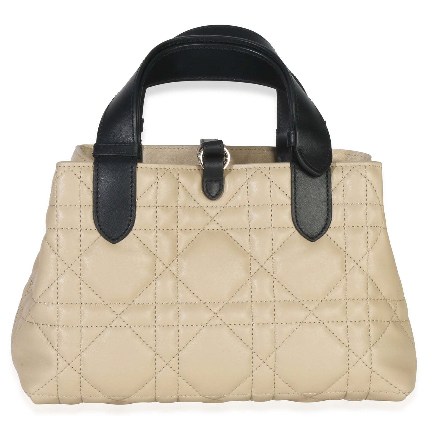 Dior Rope Beige Black Calfskin Macrocannage Small Toujours