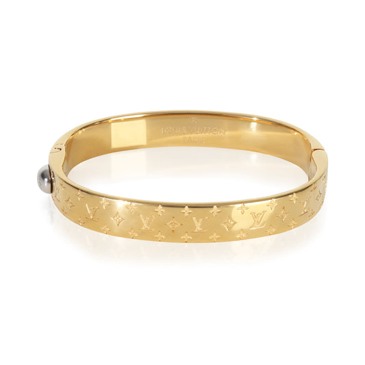Louis Vuitton Gold-Plated  Nanogram Bracelet