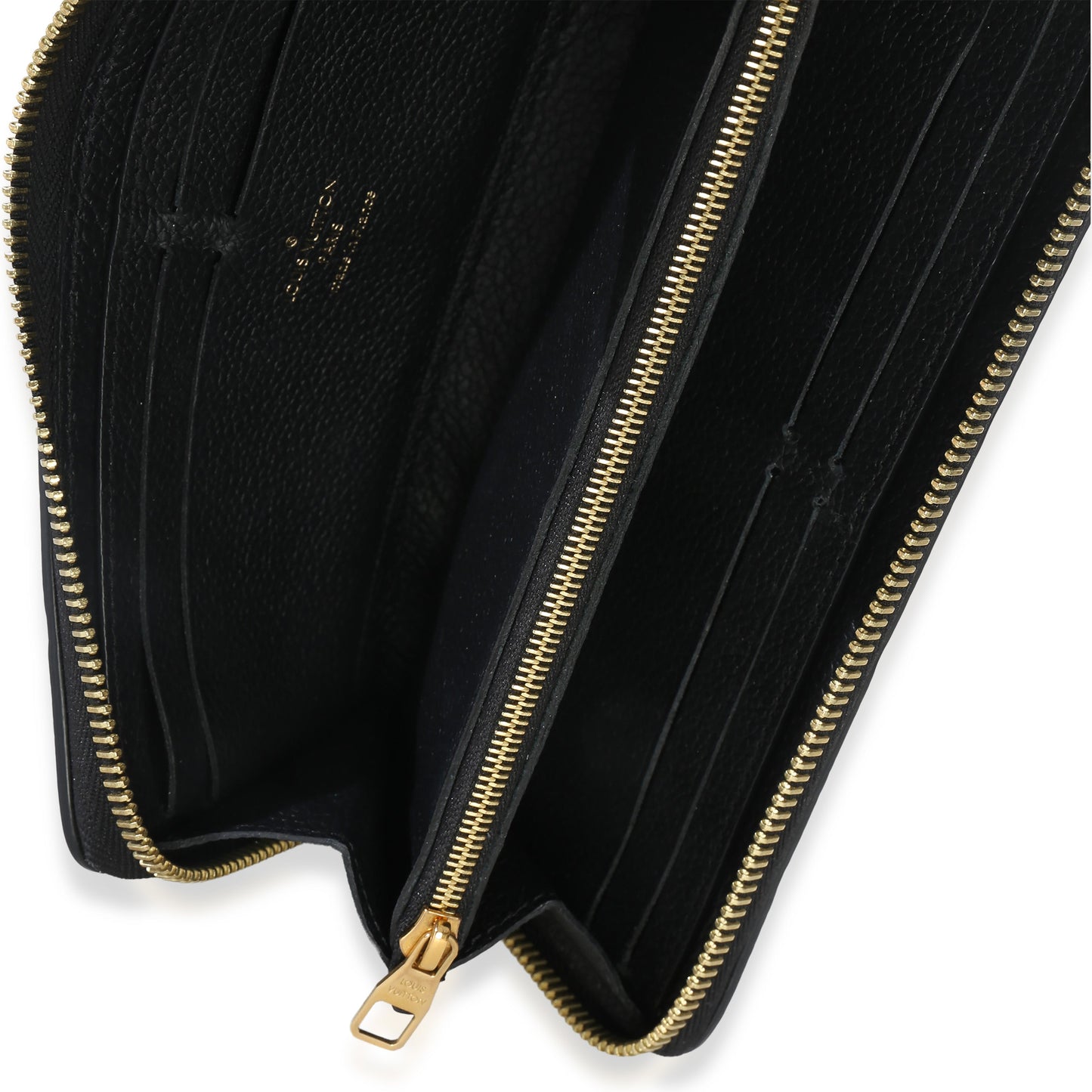 Louis Vuitton Black Monogram Empreinte Clemence Wallet