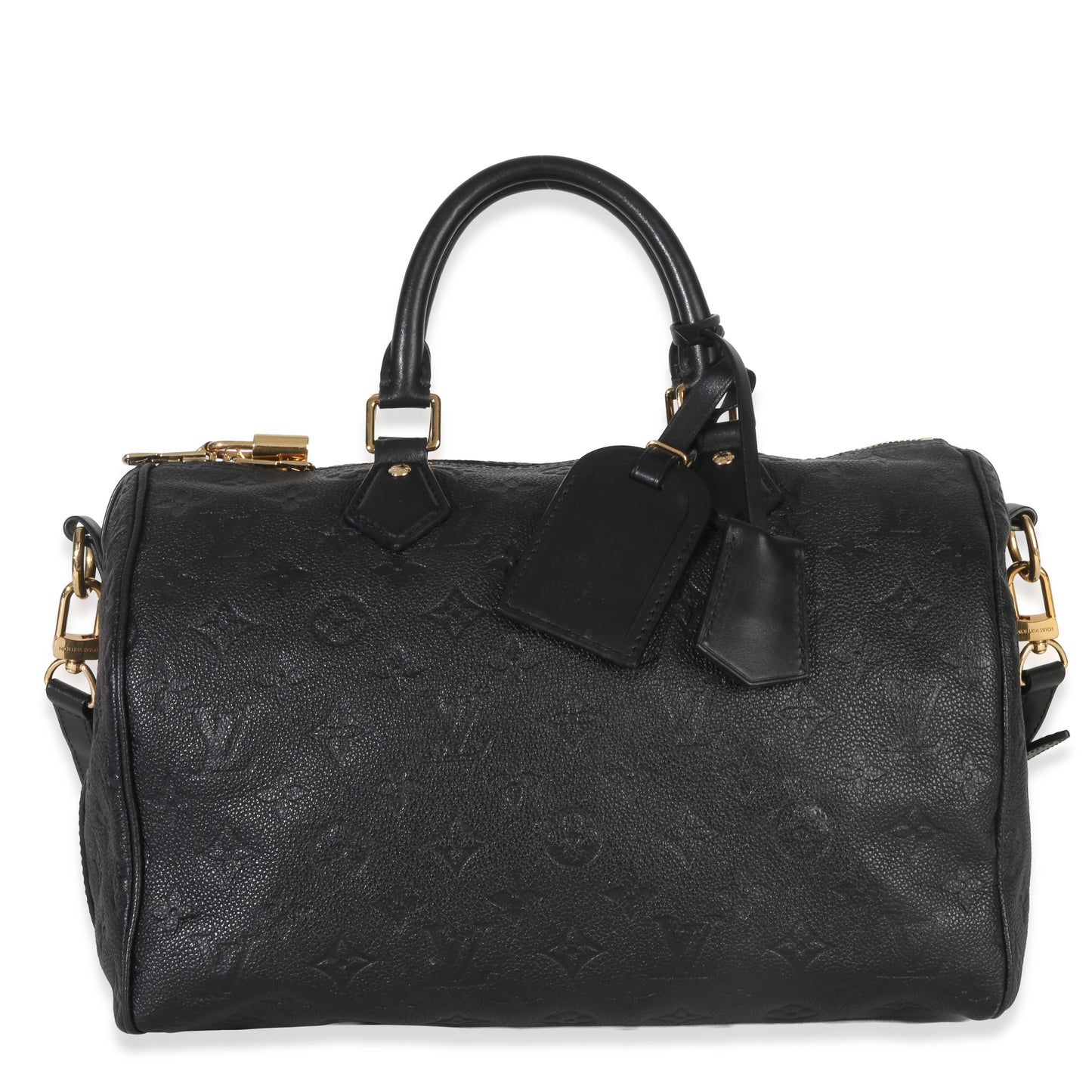 Louis Vuitton Black Monogram Empreinte Speedy Soft 30