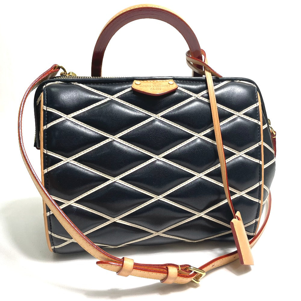LOUIS VUITTON Handbag M50011 lambskin black Martage Dock BB